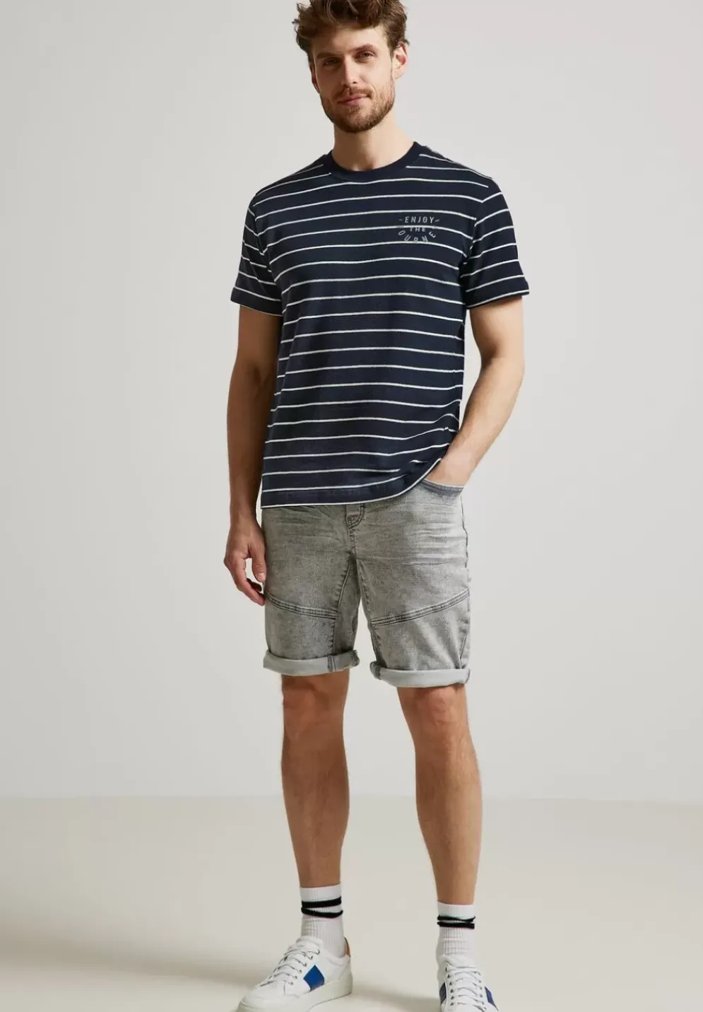 Strick Optik Streifenshirt