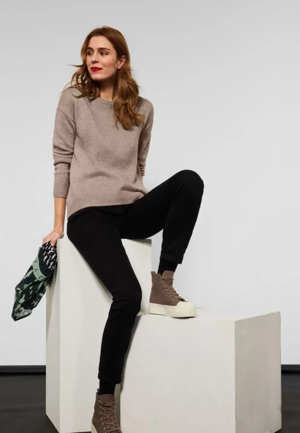 Strickpullover In Mouline