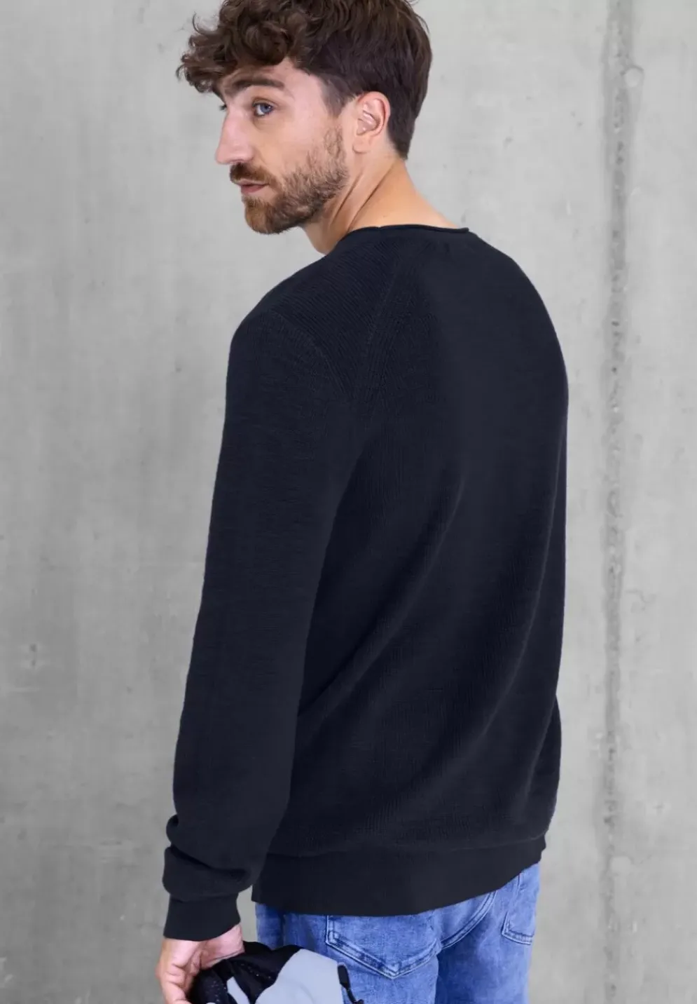 Strickpullover In Unifarbe