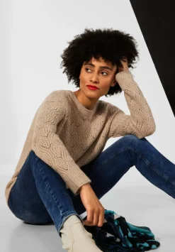 Strickpullover Mit Struktur