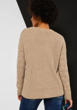 Strickpullover Mit Struktur