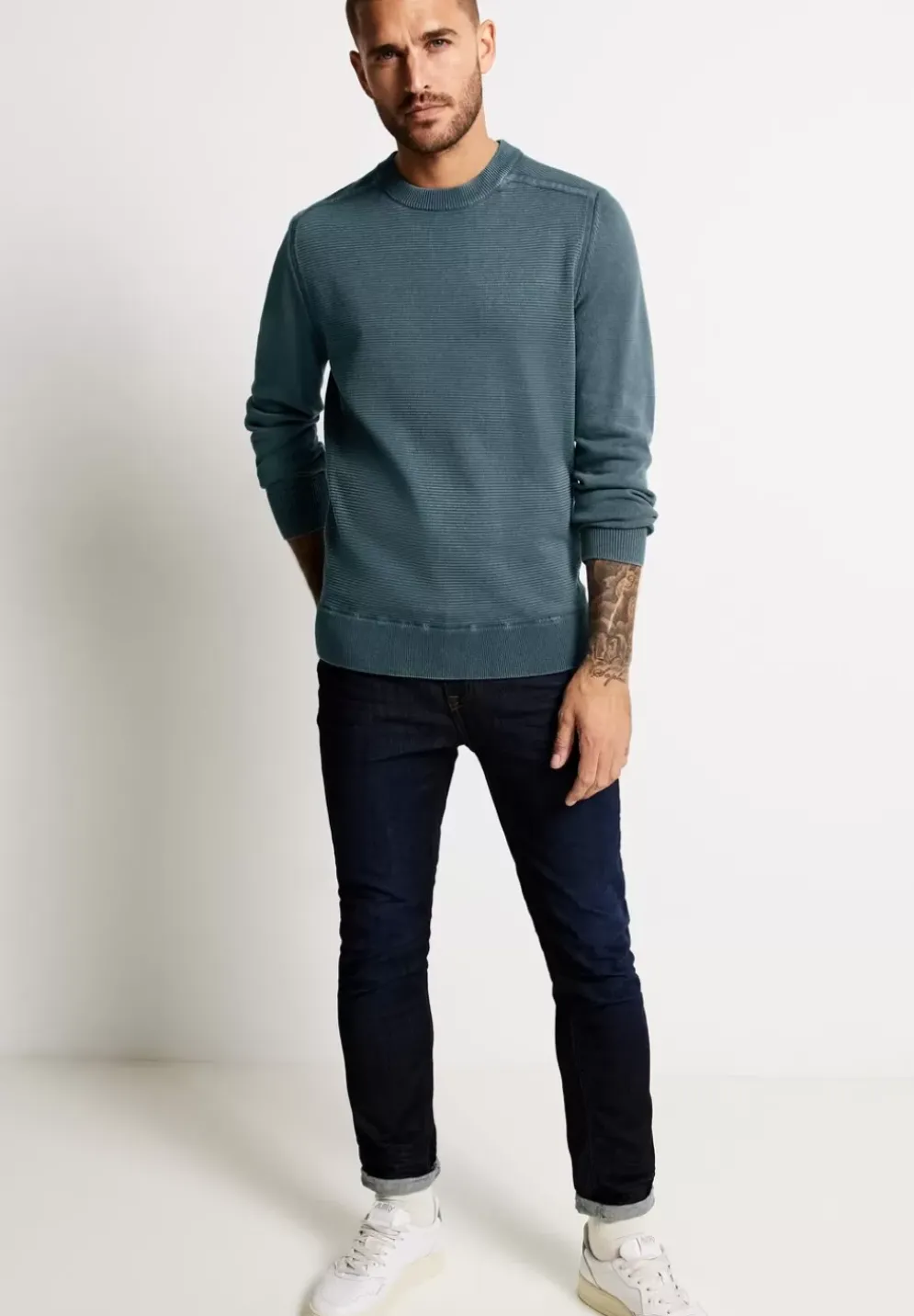 Strickpullover Mit Struktur
