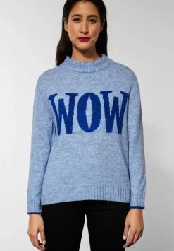 Strickpullover Mit Wording