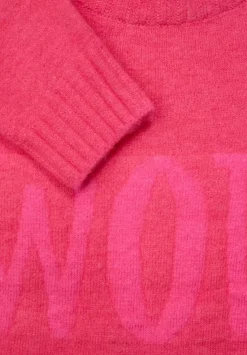 Strickpullover Mit Wording