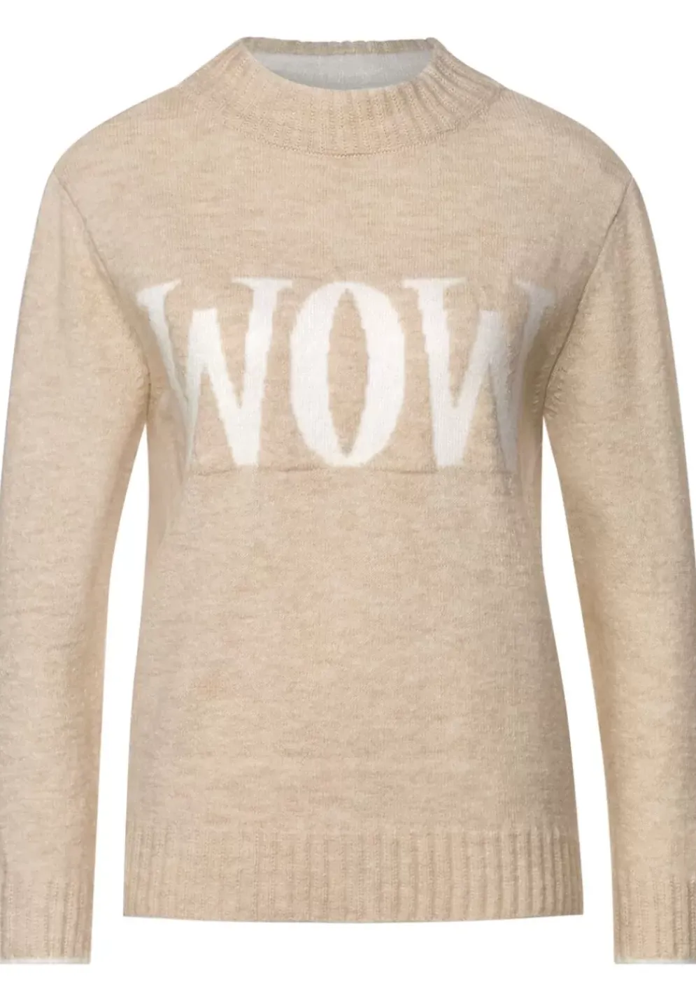 Strickpullover Mit Wording