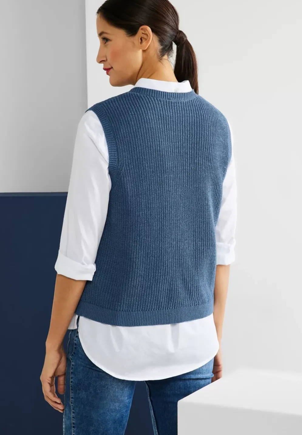 Strickpullunder In Unifarbe