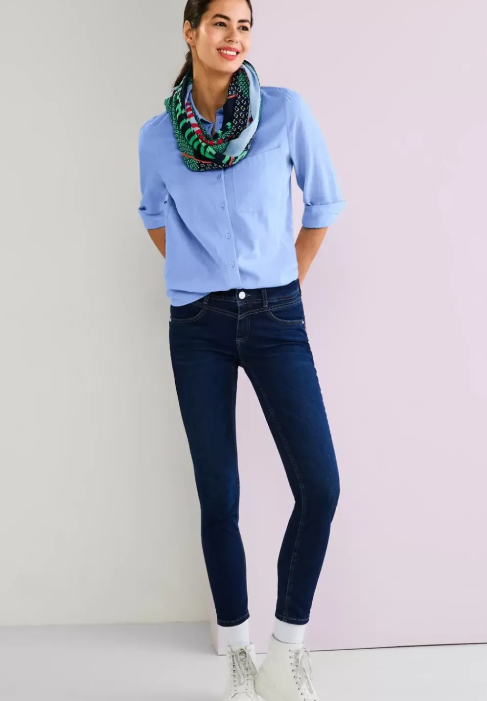 Strukturierte Officebluse