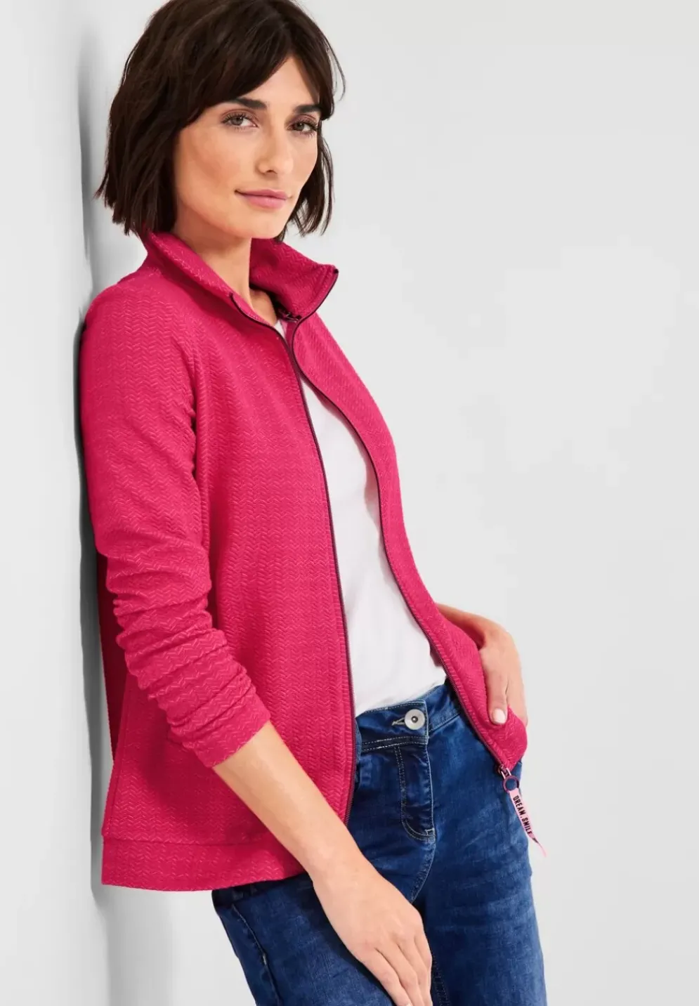 Strukturierte Shirtjacke