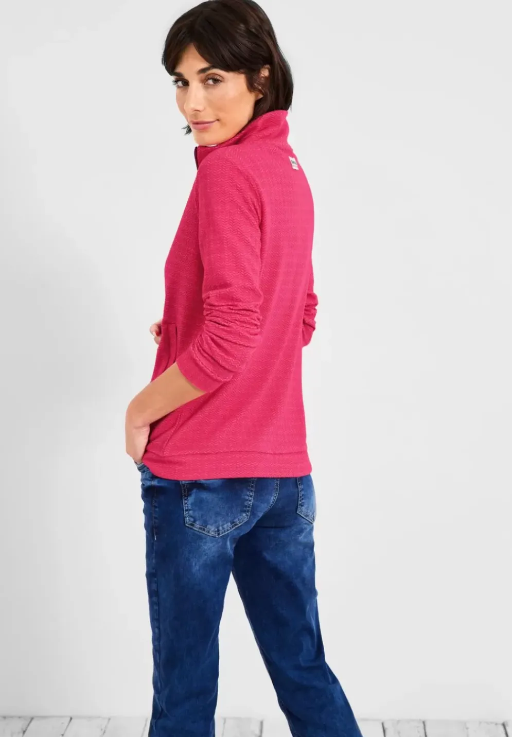 Strukturierte Shirtjacke