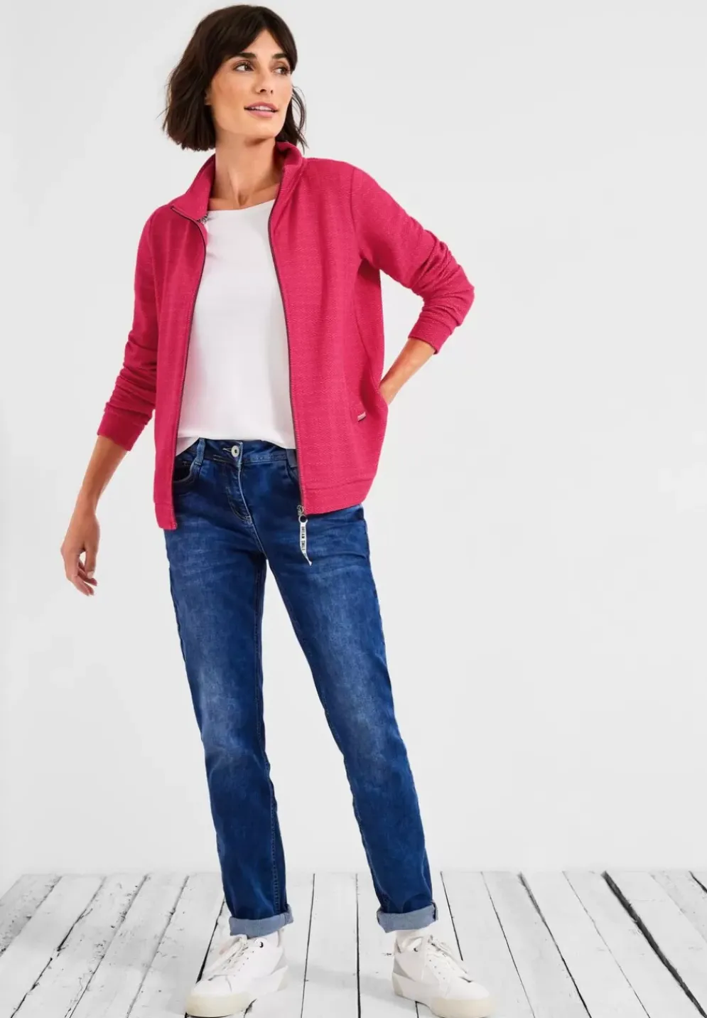 Strukturierte Shirtjacke
