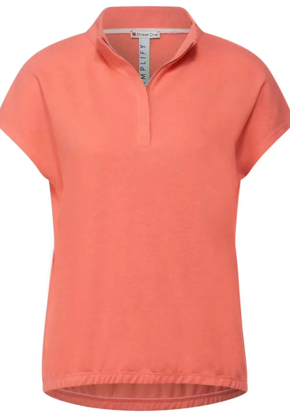 Strukturiertes Zippershirt
