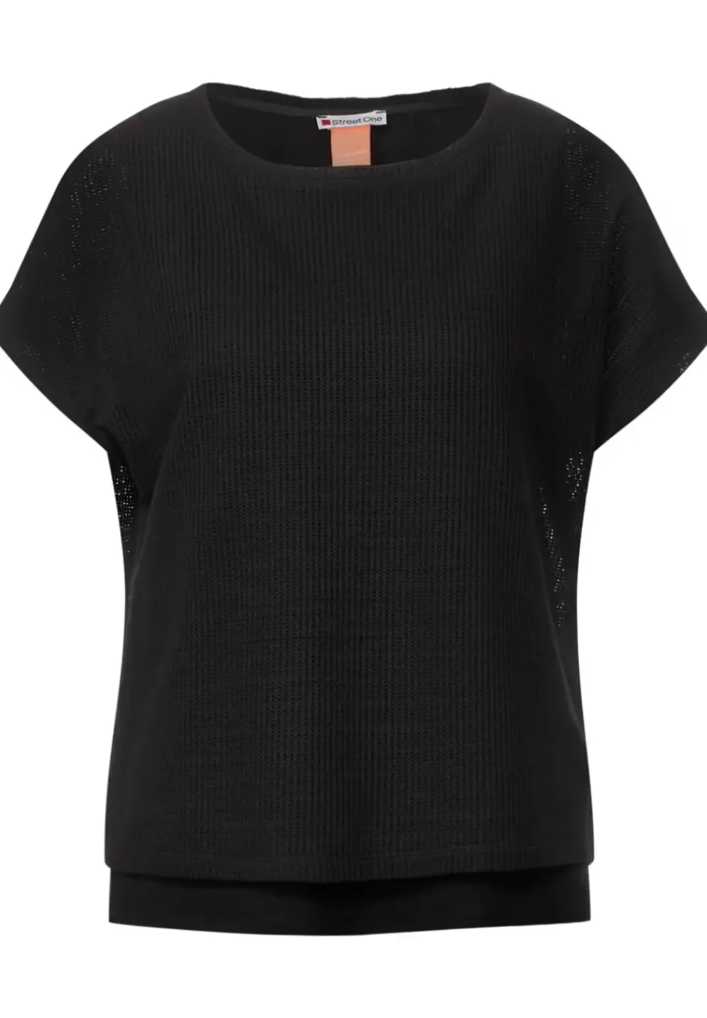 Strukturshirt Im Lagenlook