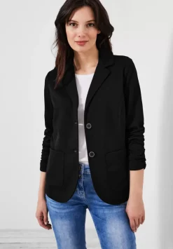 Sweatblazer Mit Raffdetails