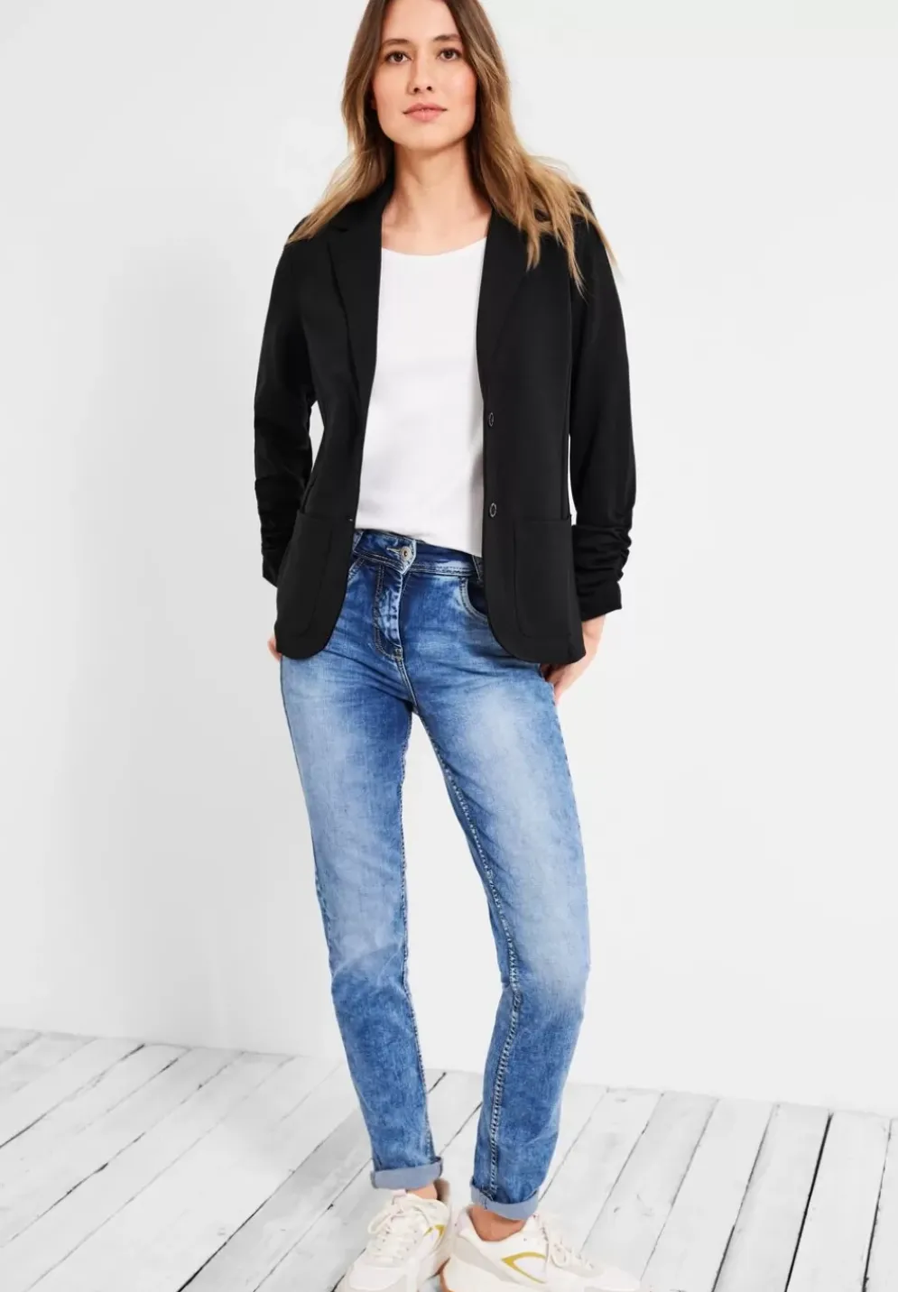 Sweatblazer Mit Raffung