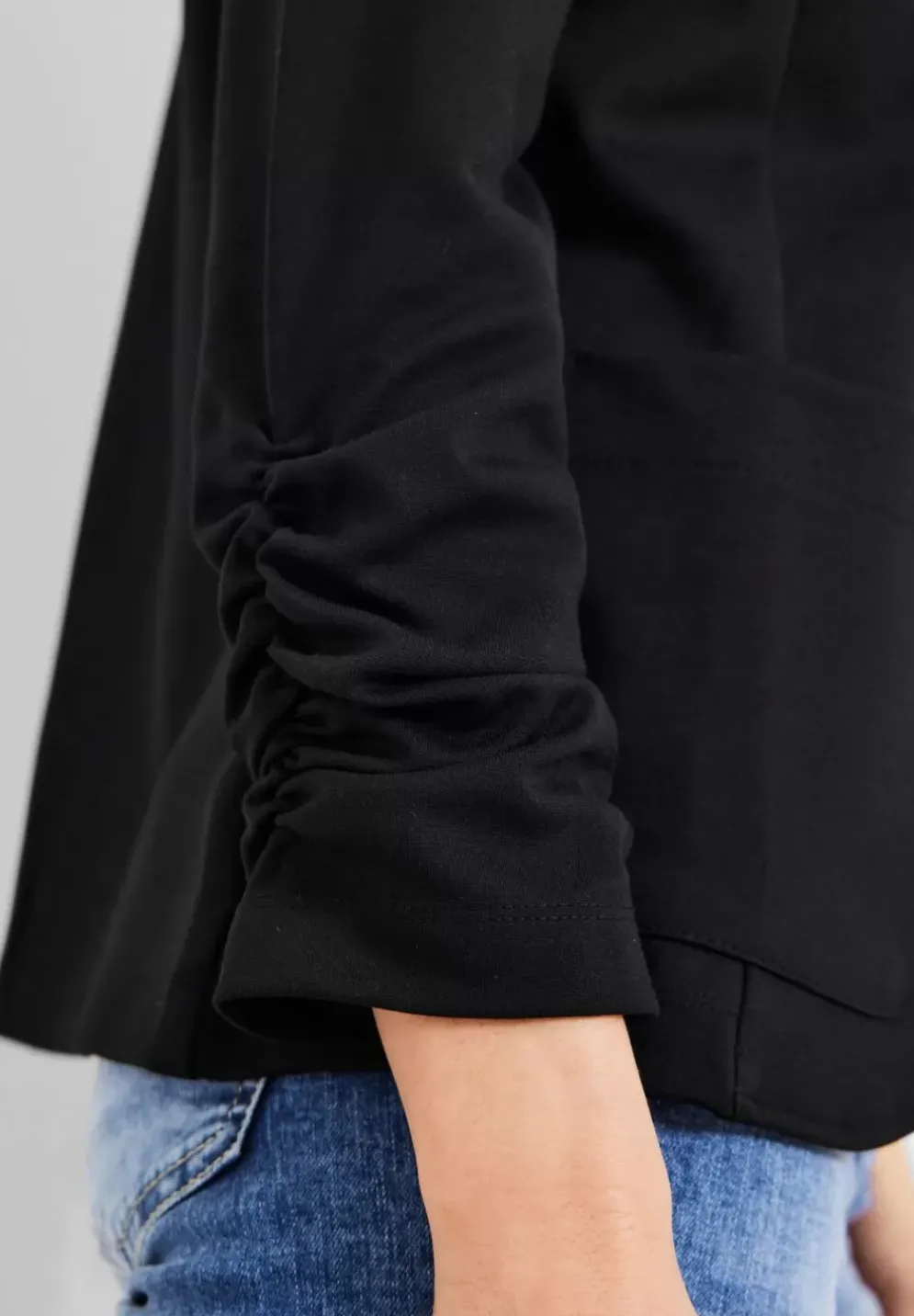 Sweatblazer Mit Raffung