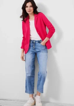 Sweatblazer Mit Raffungen