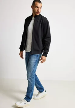 Sweatjacke Mit Troyerkragen