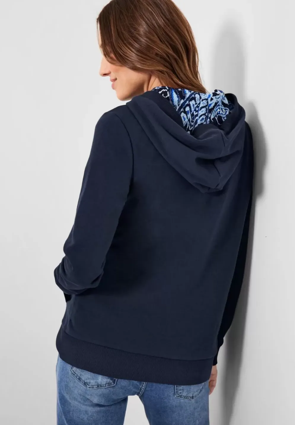 Sweatjacket Mit Print