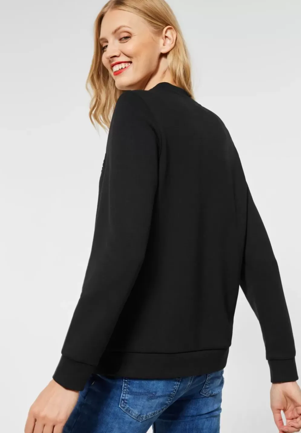 Sweatshirt In Unifarbe