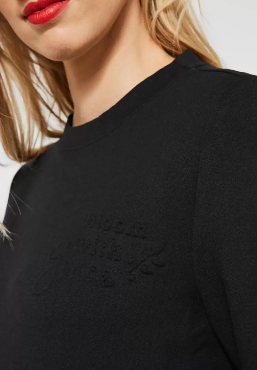 Sweatshirt In Unifarbe