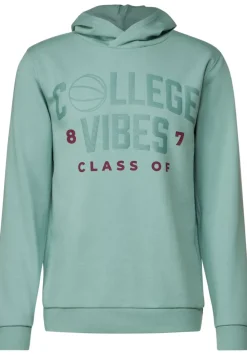 Sweatshirt Mit College Print