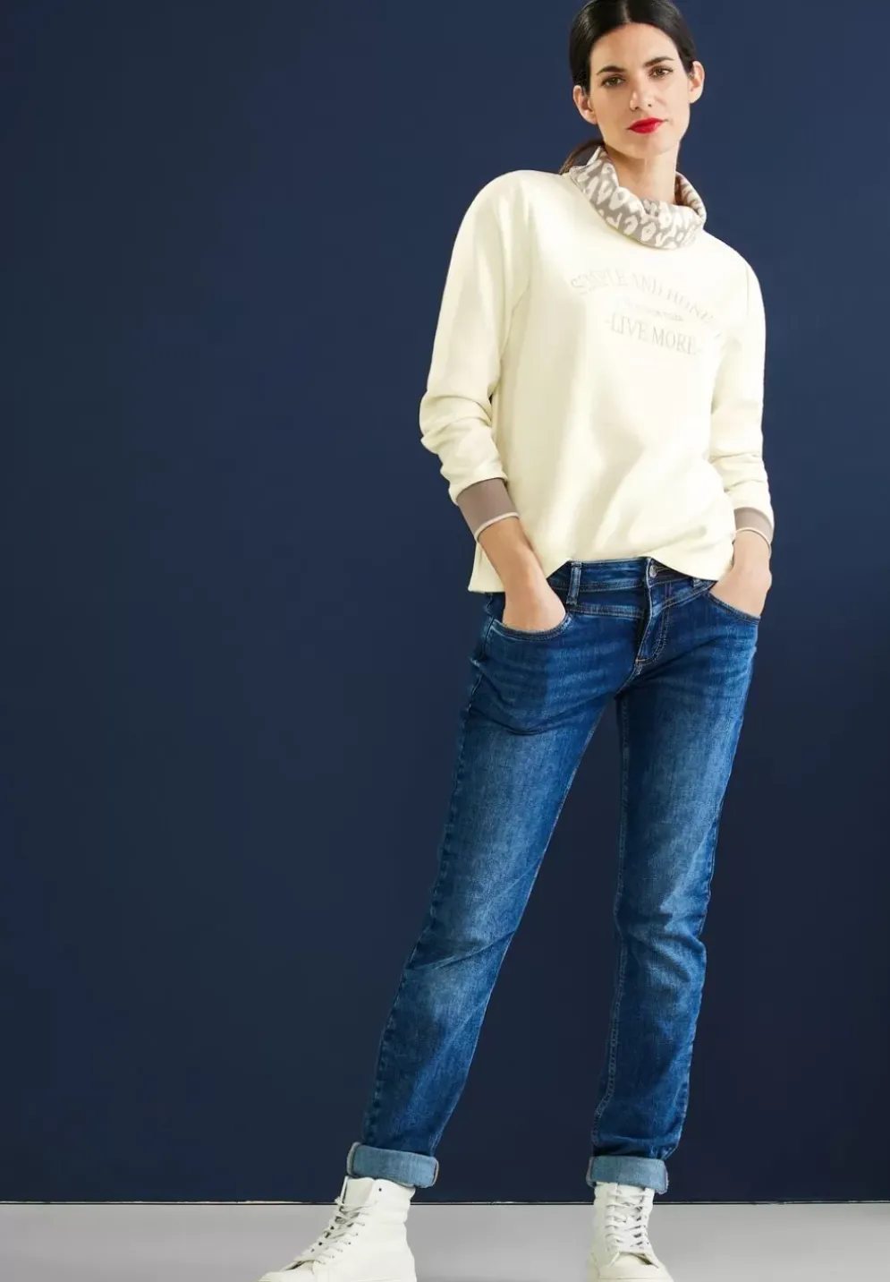 Sweatshirt Mit Frontprint