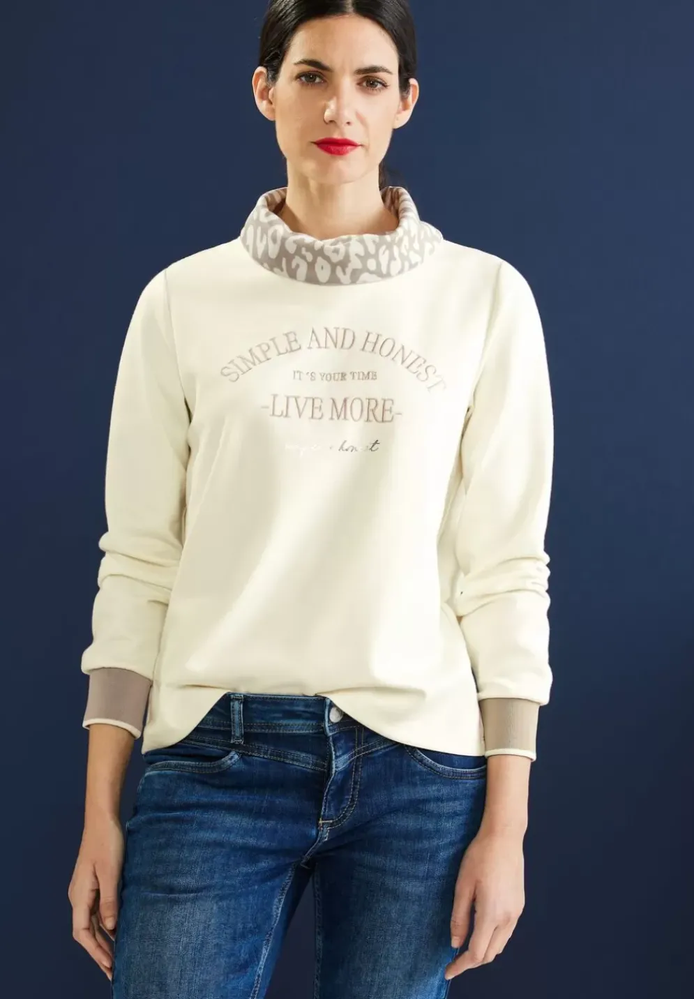 Sweatshirt Mit Frontprint