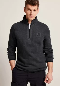 Sweatshirt Mit Troyerkragen
