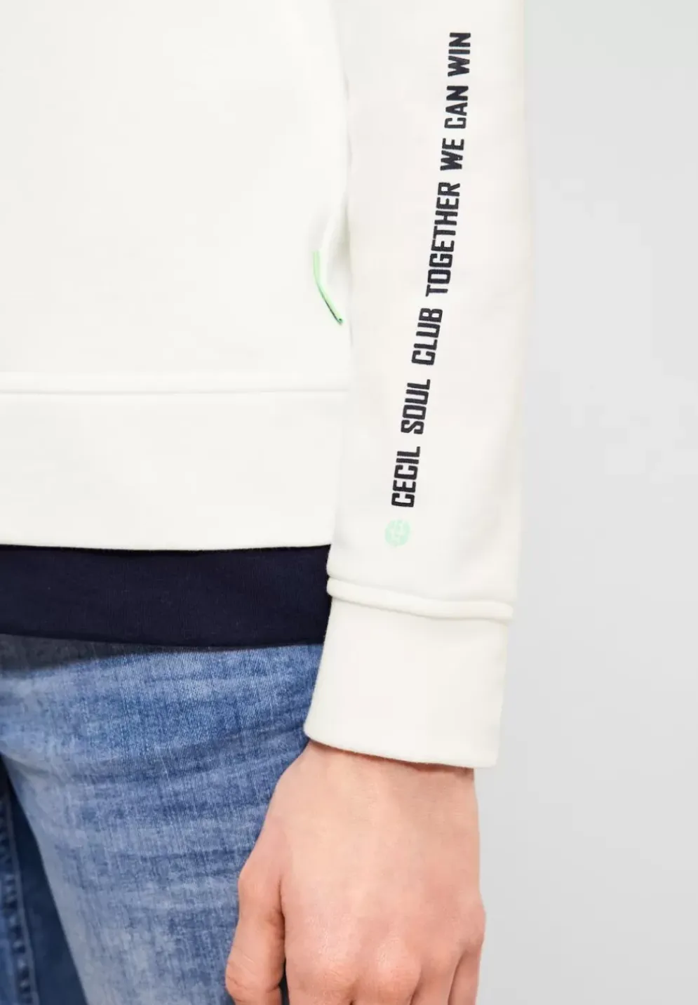 Sweatshirt Mit Wording
