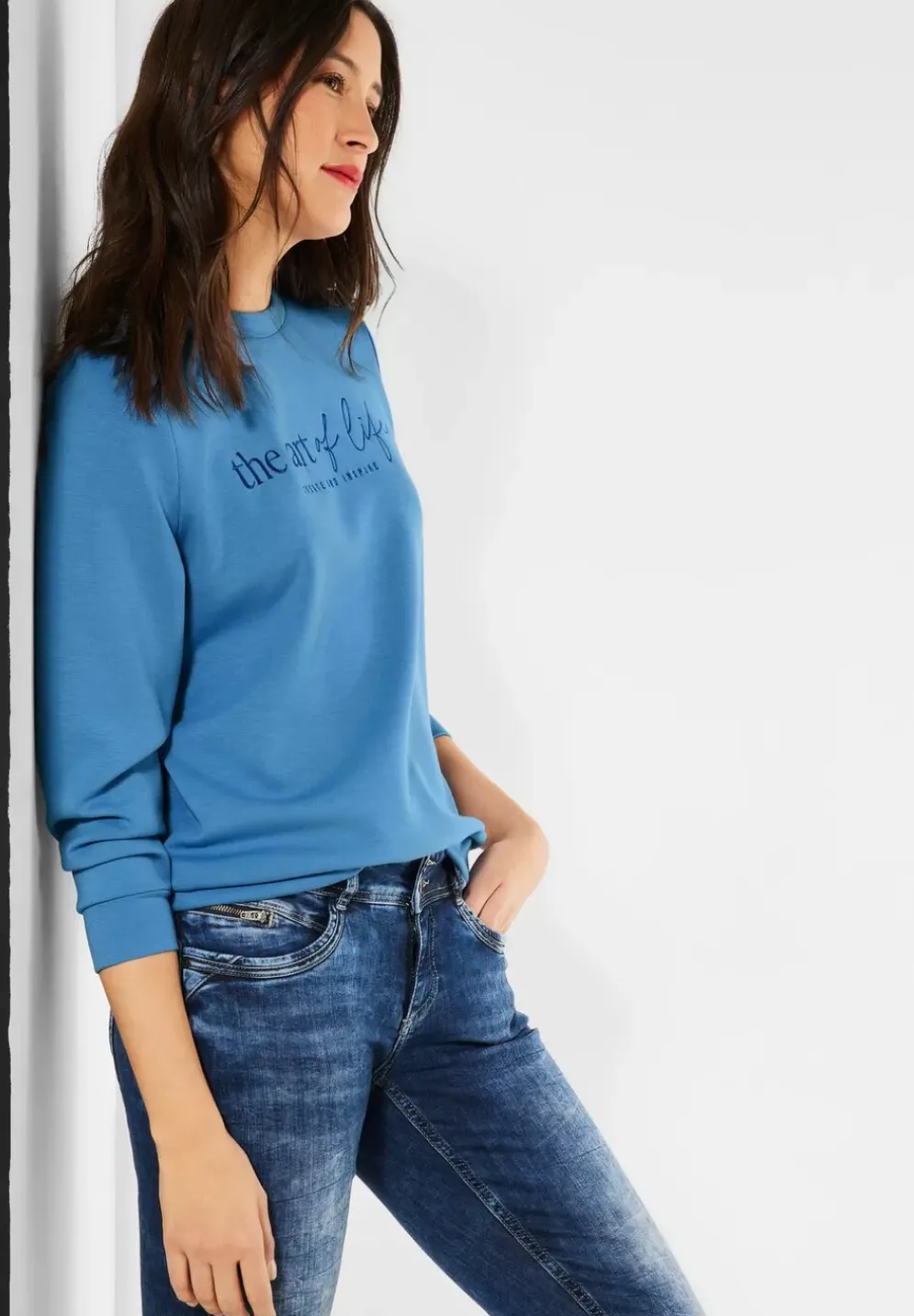 Sweatshirt Mit Wording