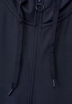 Sweatshirtjacke In Unifarbe