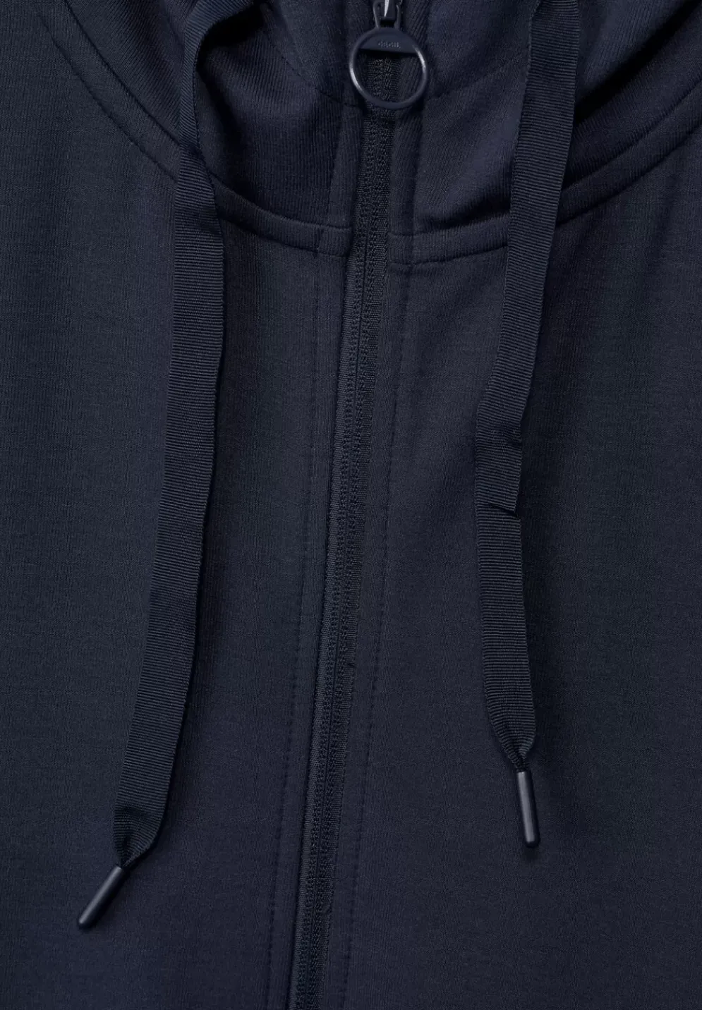 Sweatshirtjacke In Unifarbe
