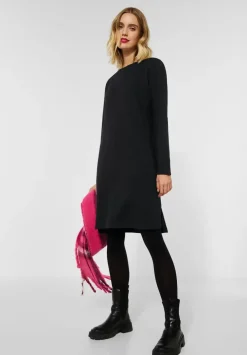 Sweatshirtkleid In Unifarbe