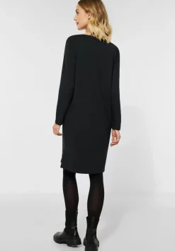 Sweatshirtkleid In Unifarbe