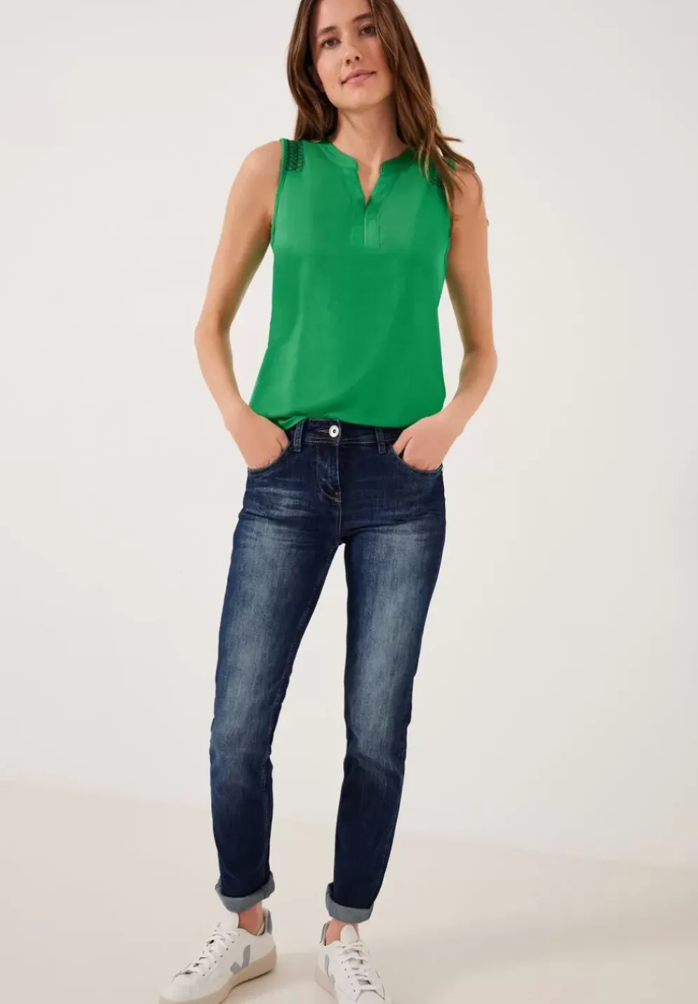 Top Mit Smockdetails