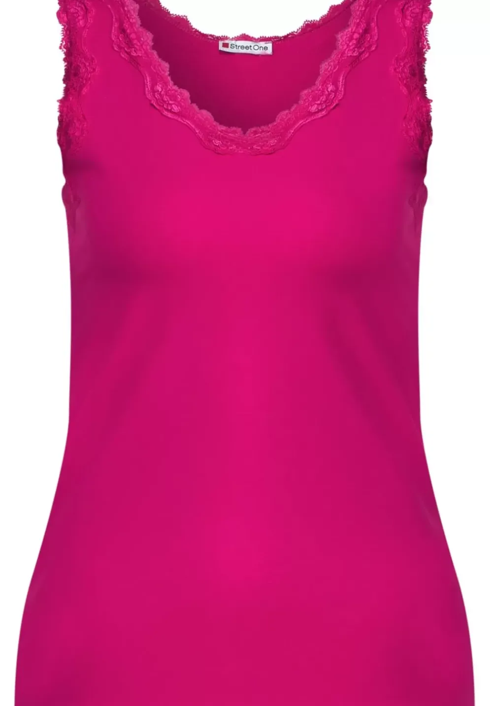 Top Mit Spitzendetail