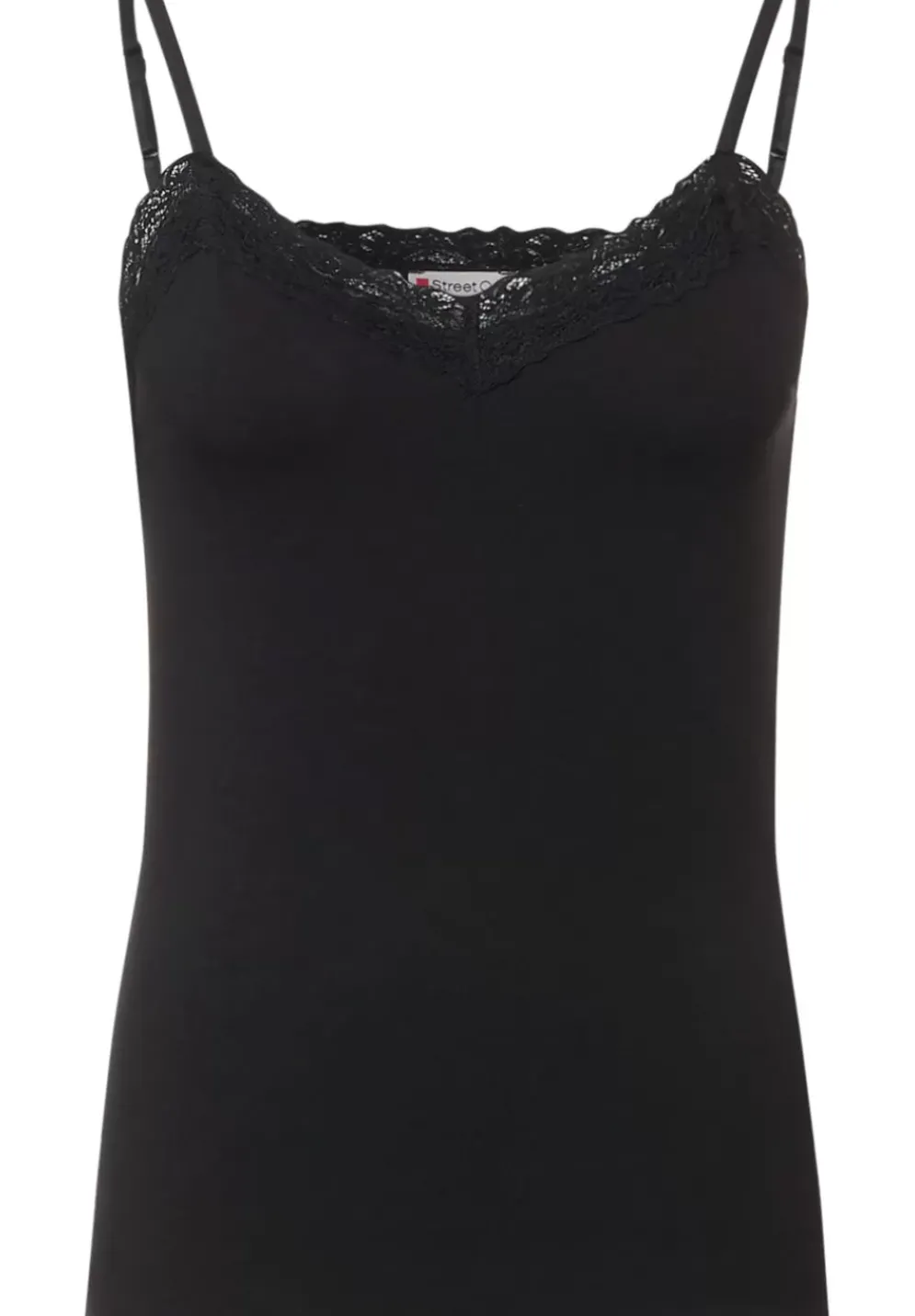 Top Mit Spitzendetail