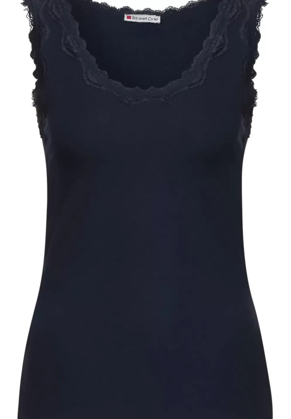 Top Mit Spitzendetail