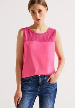 Top Mit Spitzendetail