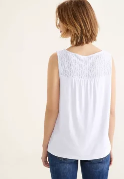 Top Mit Spitzendetail