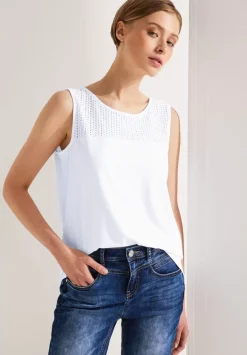 Top Mit Spitzendetail