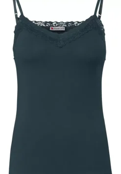 Top Mit Spitzendetail