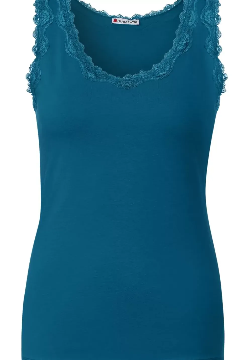 Top Mit Spitzendetail