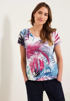 Tos Aop Cold Shoulder