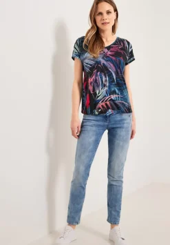 Tos Aop Cold Shoulder