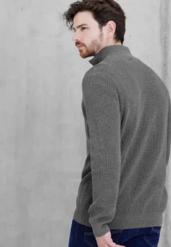 Troyerpullover Mit Zipper