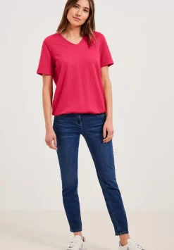 T-Shirt Im Ajour Look