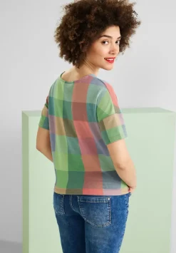 T-Shirt Im Karodessin