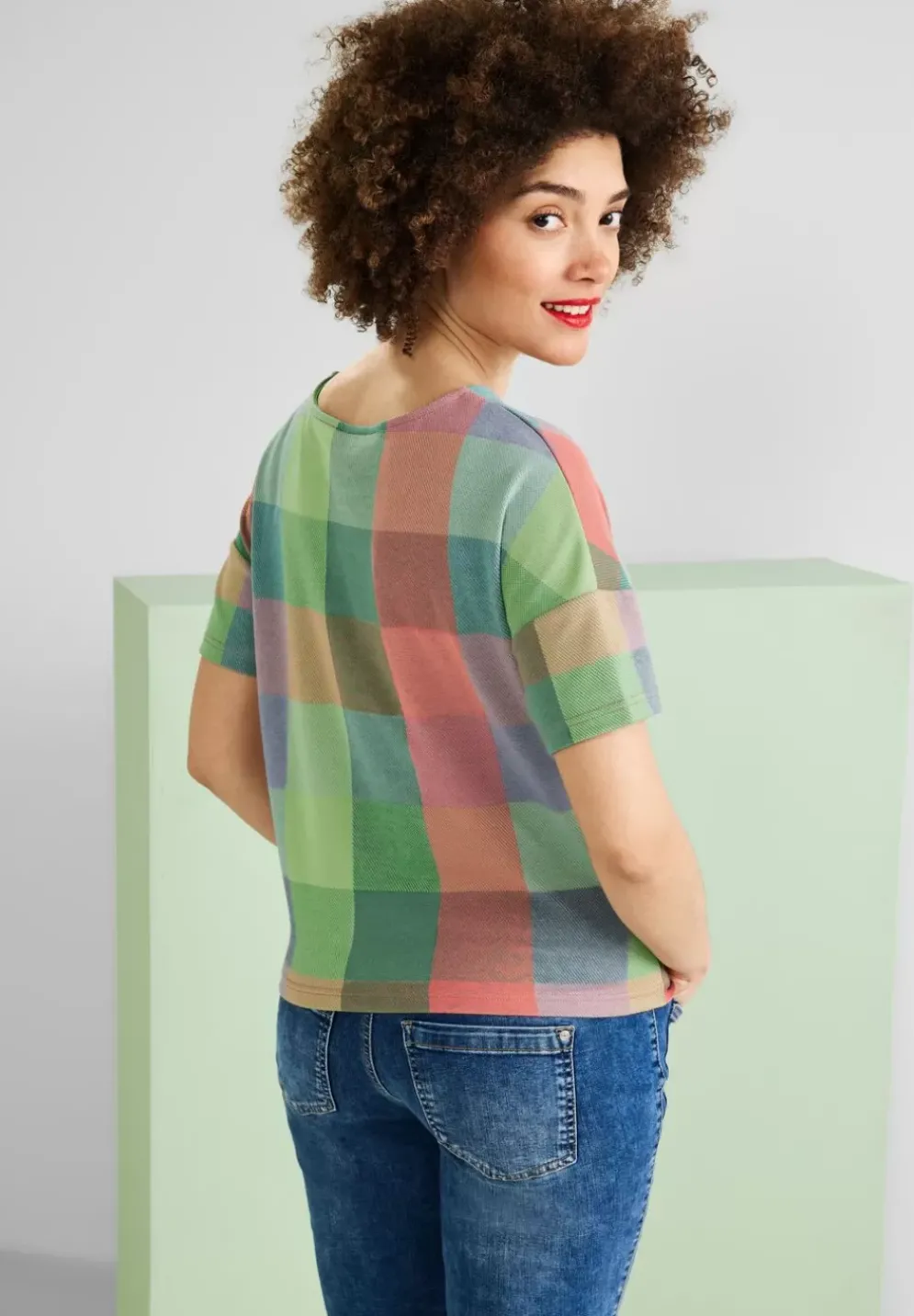 T-Shirt Im Karodessin