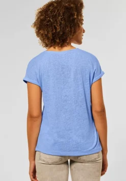 T-Shirt Im Leinen Look